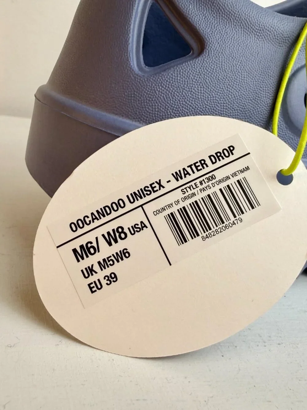 Men's 6 Women's 8 - Oofos Oocandoo Recovery Sandals Shoes - Water Drop